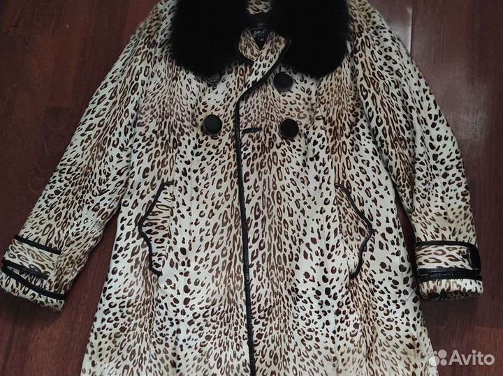 Супер модное Пальто женское натуральный жираф р.46