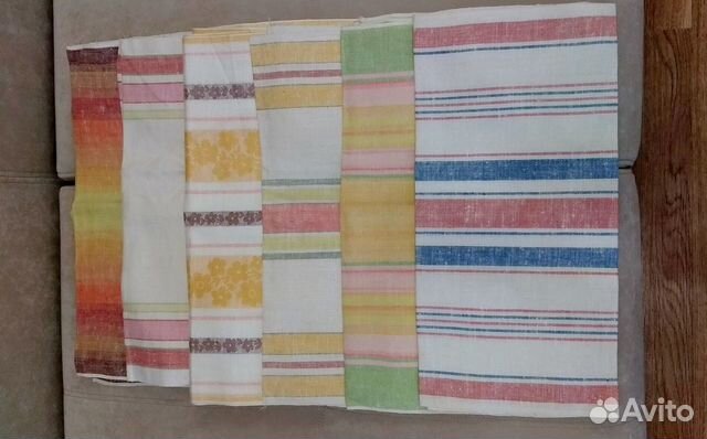 Полотенца новые льняные СССР отрезы