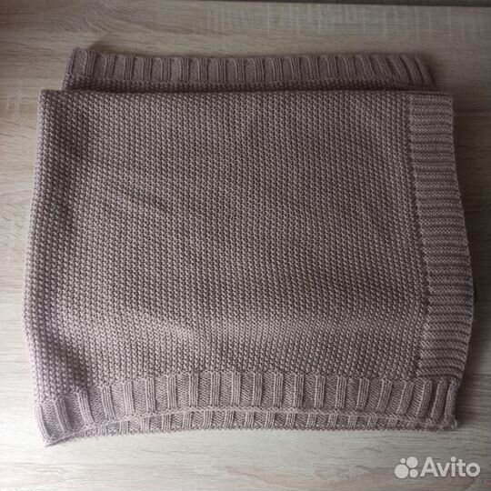 Вязанный плед на выписку