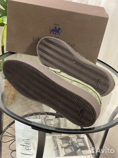 New Лоферы Кожаные Camerlengo раз 43 made Italy