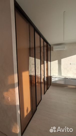 Перегородки раздвижные без нижней рельсы