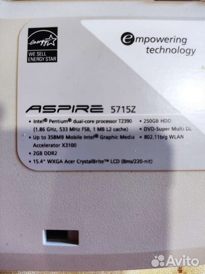 Ноутбук acer aspire