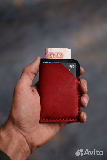 Кардхолдер или мини кошелек из натуральной кожи