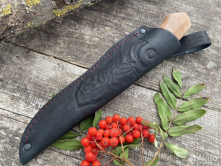 Нож универсальный Волжанин из дамасской стали