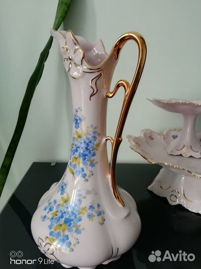 Чешский розовый фарфор