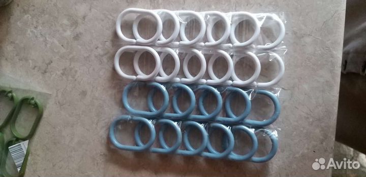 Кольца для шторы в ванную