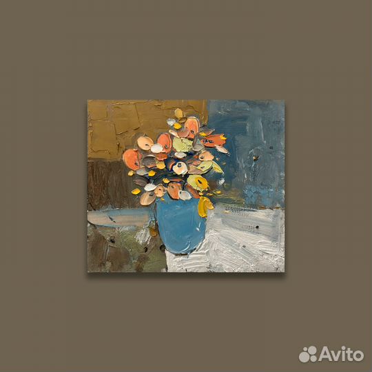 Картина маслом на холсте цветы