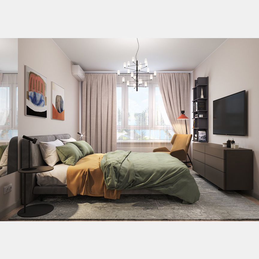 3-к. квартира, 76,4 м², 1/20 эт.