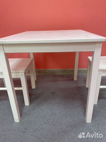 Детский стол и 2 стула IKEA