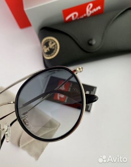 Очки ray ban round double bridge