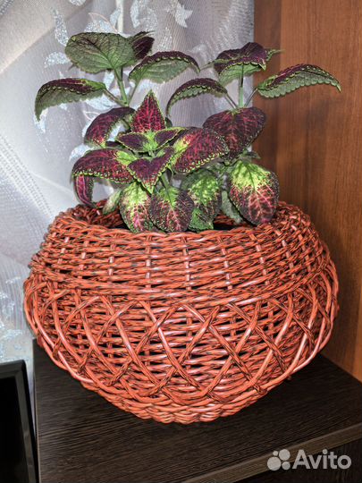 Кашпо из искусственного ротанга 12 л