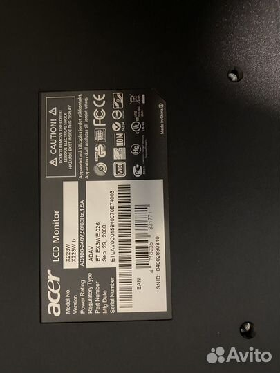 Acer x223w