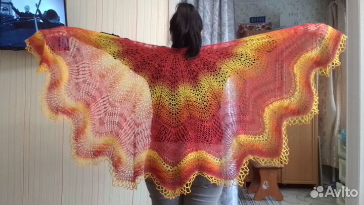Шаль Султан новая вязаная