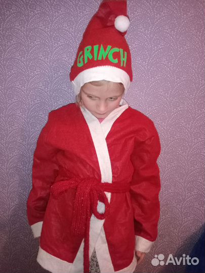 Костюм ведьмы принцессы Гринча на 6-10 лет