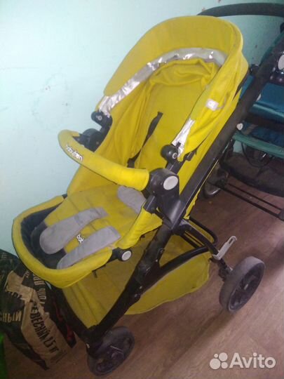 Коляска adamex 3 в 1 бу, летняя коляска горчиягая