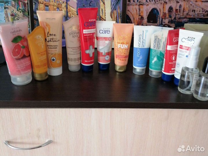 Гель для душа, крема, для рук, ног, лица