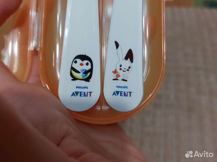 Ложка и вилка для прикорма Avent 12+
