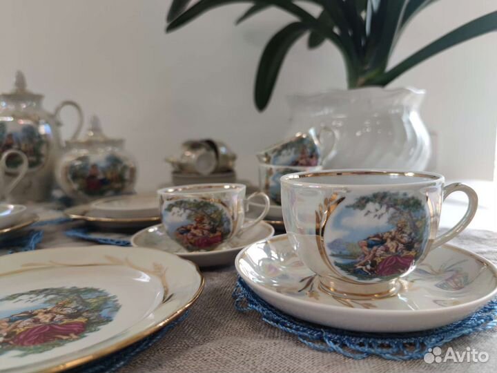 Чайно кофейный сервиз набор посуды