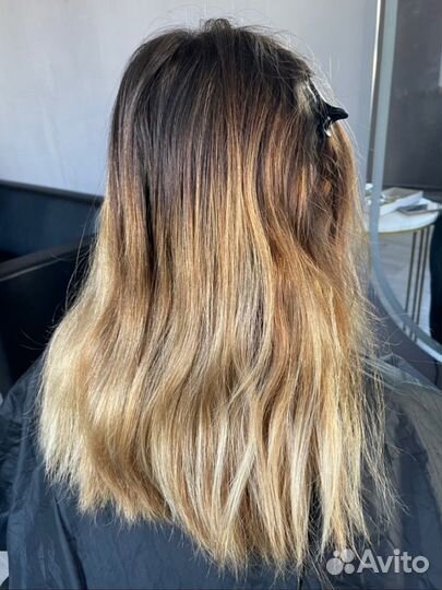 Окрашивание волос модель