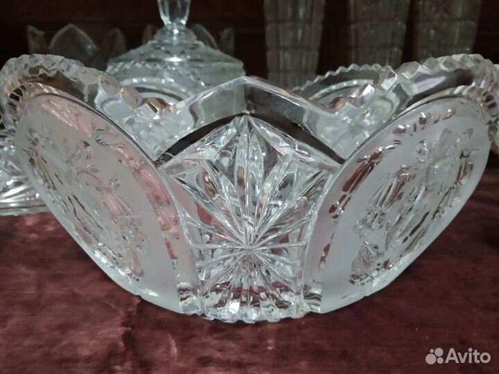 Вазы и стаканы. Хрусталь СССР