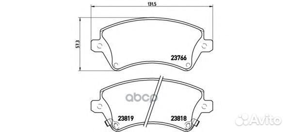 Колодки тормозные дисковые передн. toyota corol