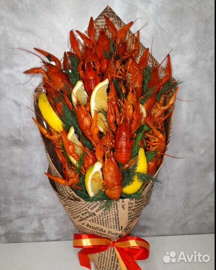 Букет из раков, морепродуктов