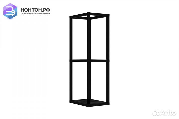 Стеллаж Лофт пм-Л 200 черная / венге