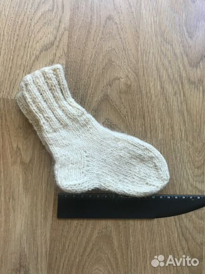 Носки шерстяные вязаные