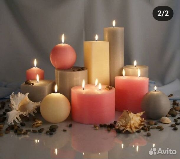 Свечи восковые большие Подарок