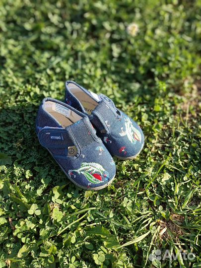 Детские ботинки,джинсовые 20 размер