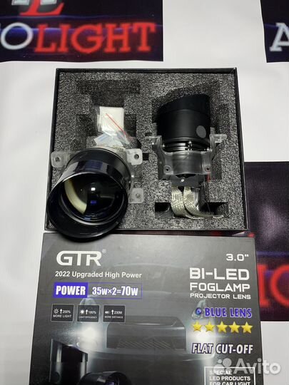 Bi-led линзы в птф GTR (Luxar) 3.0 Blue Lens