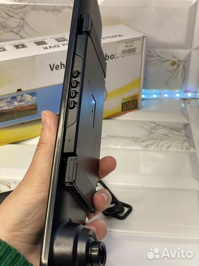 Авто зеркала видеорегистратор 1080 желтый