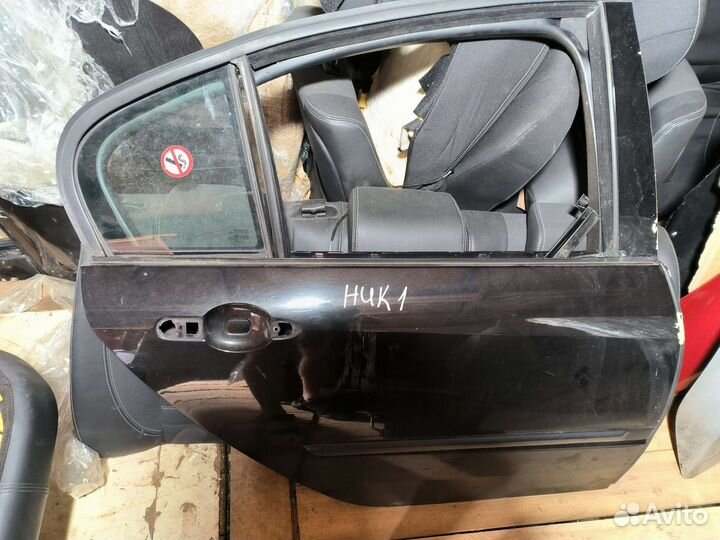 Рено лагуна 3 дверь задняя правая чёрный 676 хэчб