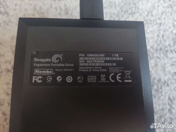 Внешний Seagate 1Tb
