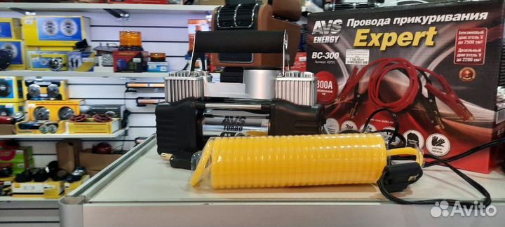 Компрессор двухцилиндровый AVS KS750D (75 л/мин)