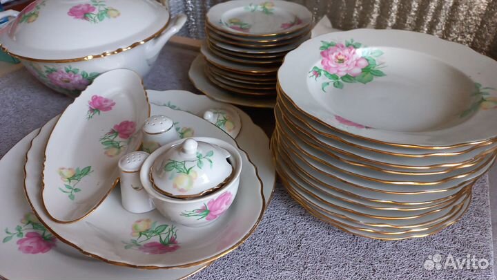 Посуда, столовый сервиз для большой семьи, СССР