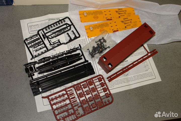 Вагон рефрижератор для сборки, blueprint HO 1:87