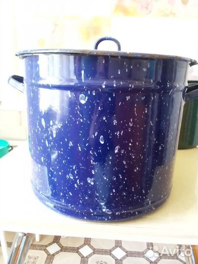 Кастрюля эмалированная СССР б/у