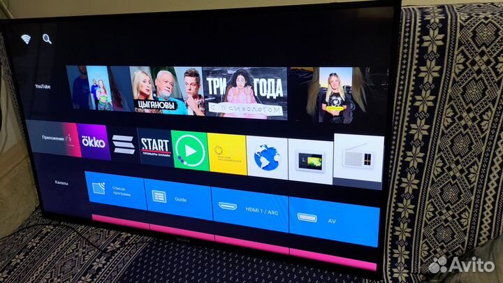 Телевизор sony smart TV 43 дюйма