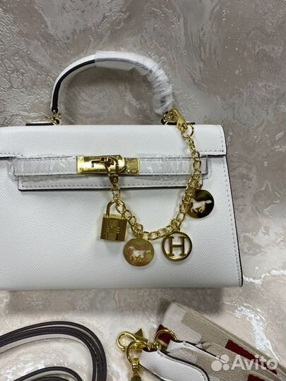 Сумка Hermes Kelly mini кожаная