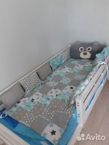 Бортики подушки в кроватку