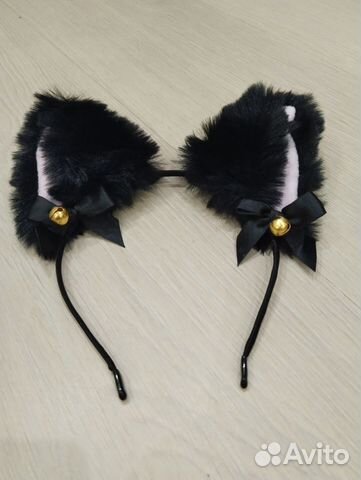 Ушки кошки ободок для волос аниме новые
