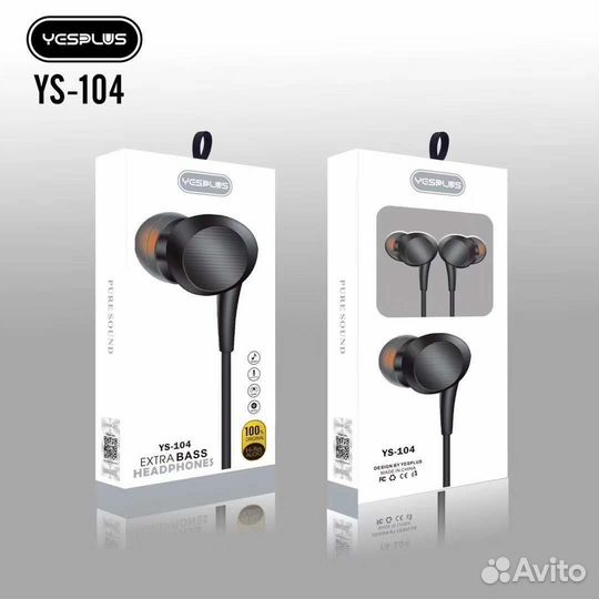 Гарнитура yesplus YS-104 BK