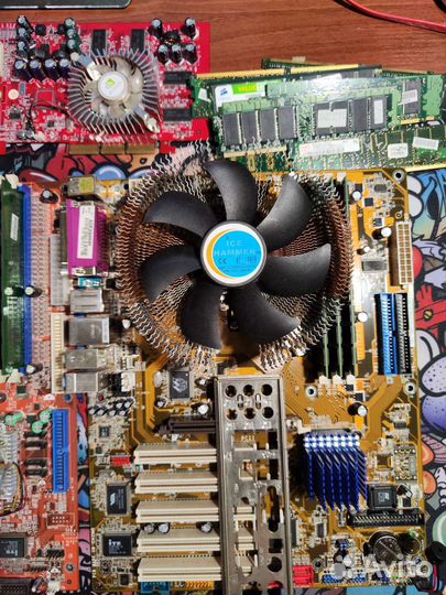 Материнские платы 754, 939, 478 + agp видеокарты