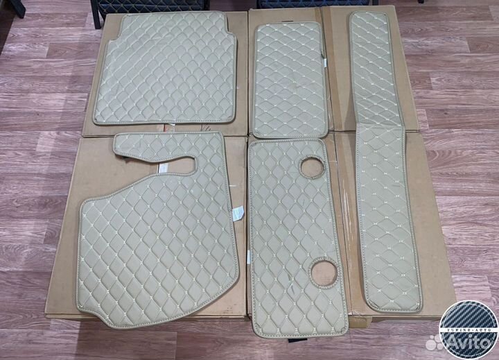 Ковры багажника Lexus LX570 7 мест (бежевые)