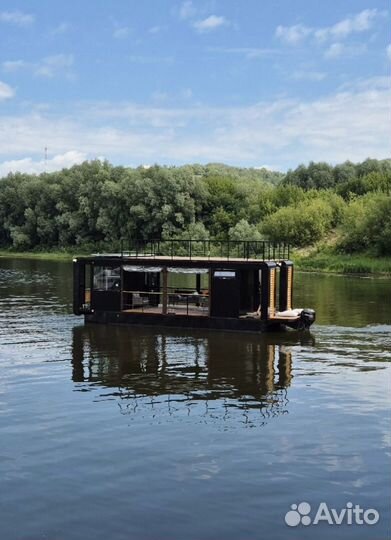 Катамаран, яхта алюминиевая, houseboat