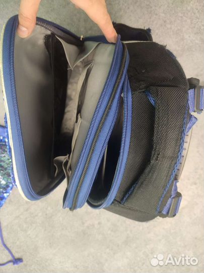 Ранец школьный для девочки 1 School sparkle blue