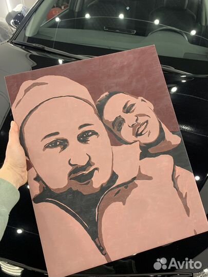 Портрет как картина по номерам