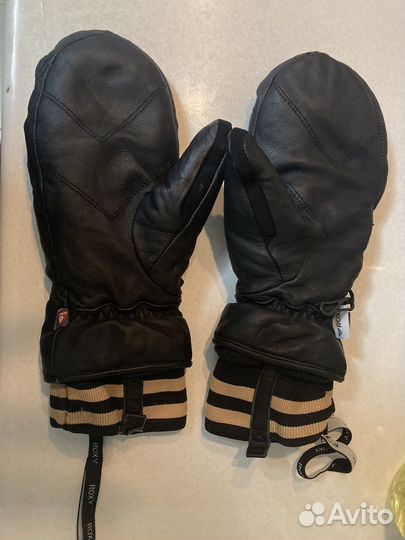 Варежки roxy кожа