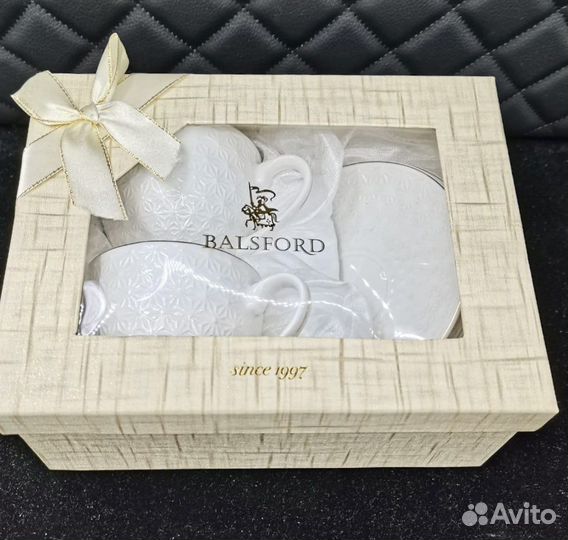 Набор 2-х чайных пар фарфор